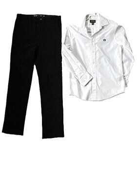 Ralph Lauren Boys’ White Shirt Sz14, Black Trousers Old Navy Excellent condition
